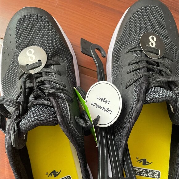 Women's Black Running Shoes - BNWT - Size 8 - Picture 3 of 7